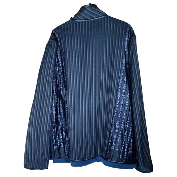 VTG Koos Of Course Womens 1X Chinese Script Reversible Coat Silk Overlay Artsy - Picture 2 of 8